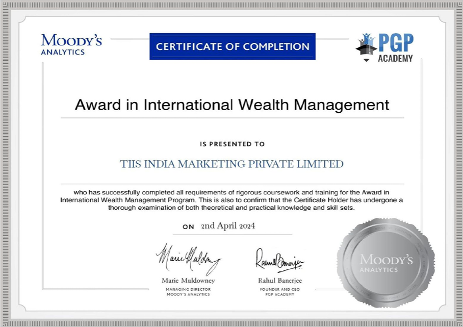Award in International Wealth Management